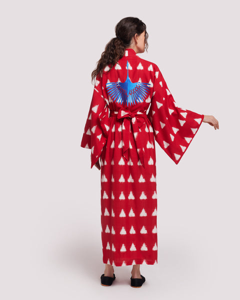 Red Savannah Kimono