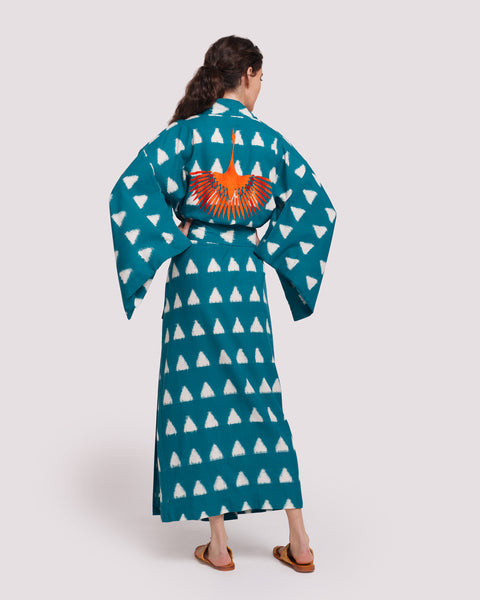 Teal Savannah Kimono