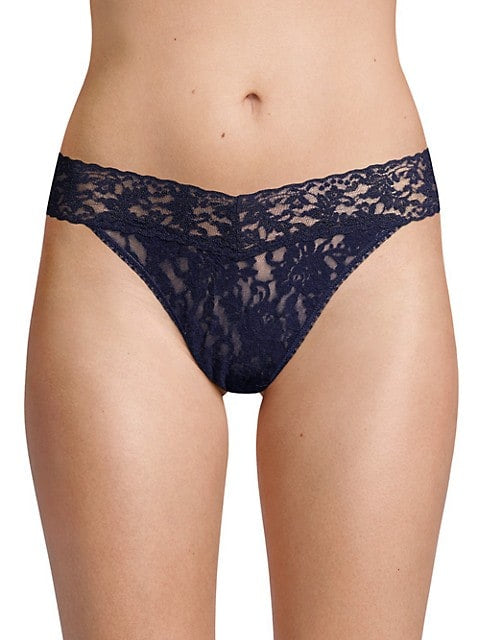 Hanky Panky<br />Signature Lace Original Rise Thong - Navy